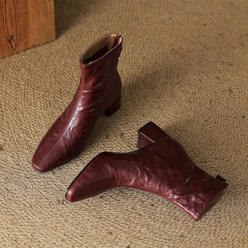 ELIZA & MAREN | MINIMAL HEEL ANKLE BOOTS FOR WOMEN