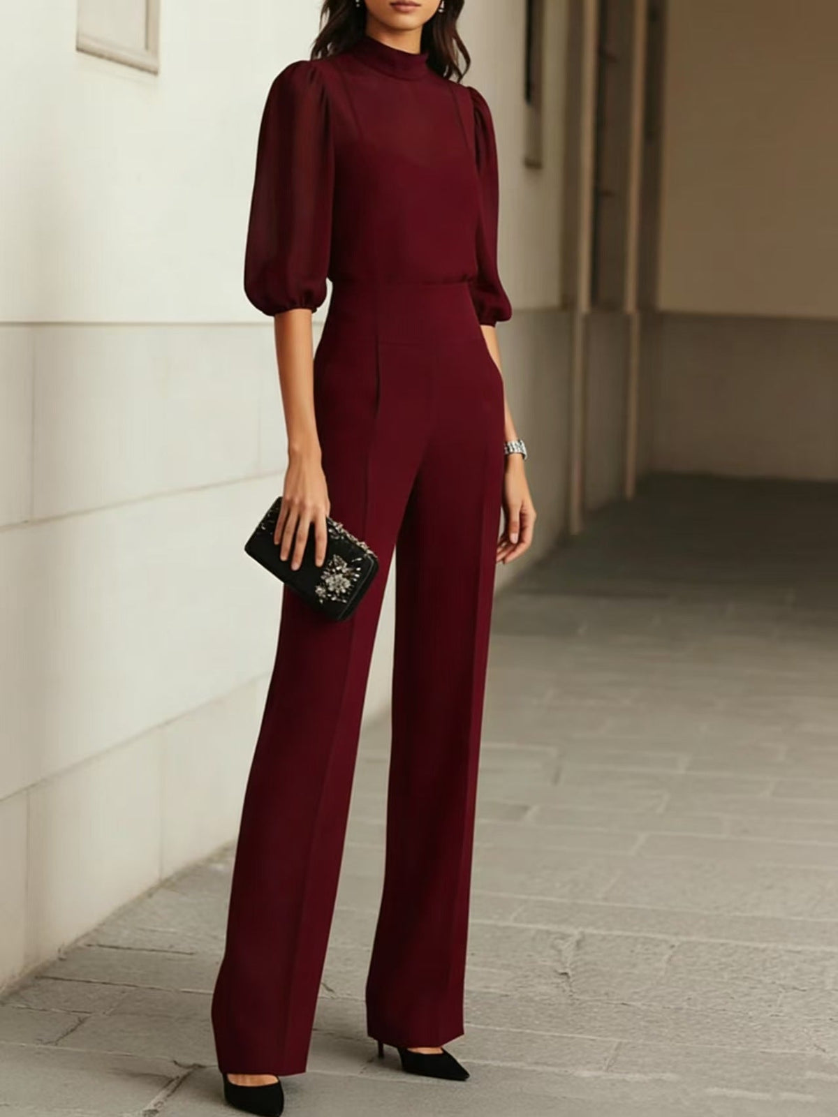 ELIZA & MAREN | FLOWING THREE-PIECE PANTS SET FOR WOMEN