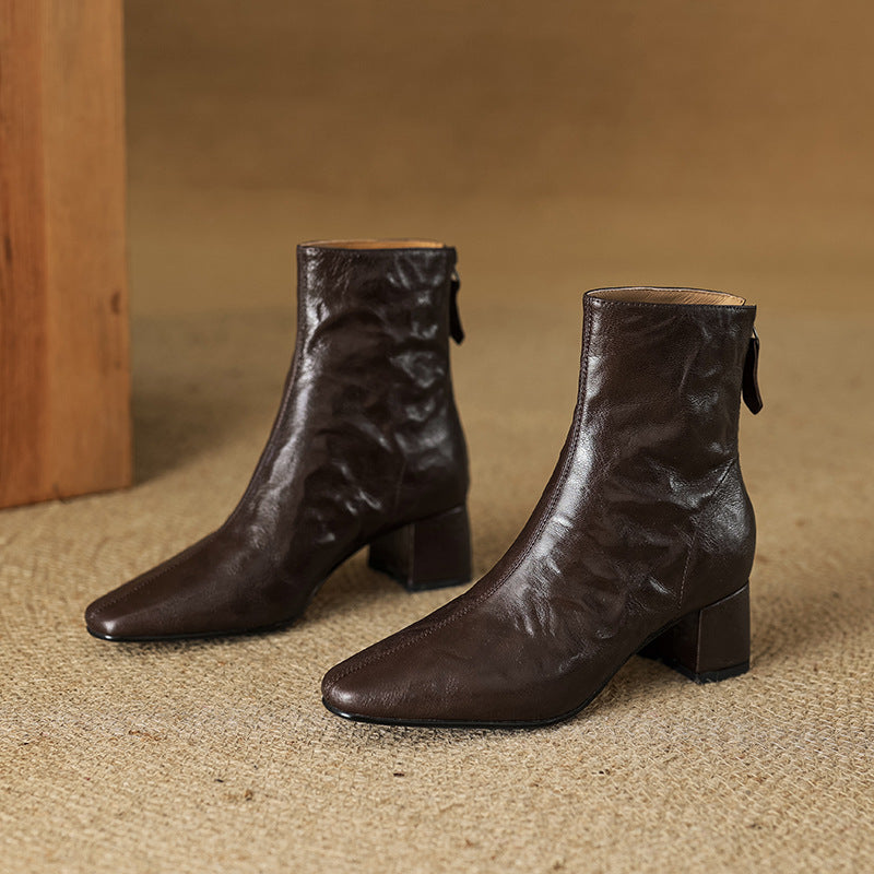 ELIZA & MAREN | MINIMAL HEEL ANKLE BOOTS FOR WOMEN