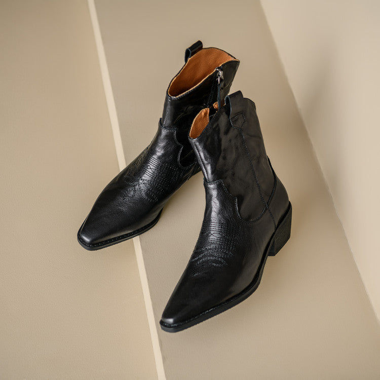 ELIZA & MAREN | WESTERN SQUARE TOE BOOTS FOR WOMEN