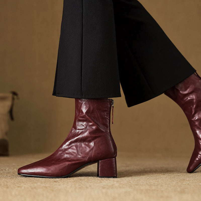 ELIZA & MAREN | MINIMAL HEEL ANKLE BOOTS FOR WOMEN