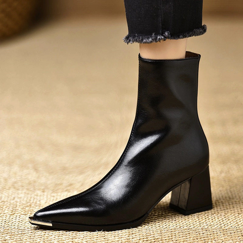 ELIZA & MAREN | POINTED TOE CLASSIC BOOTS FOR WOMEN