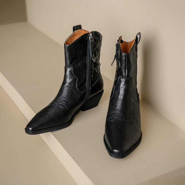 ELIZA & MAREN | WESTERN SQUARE TOE BOOTS FOR WOMEN