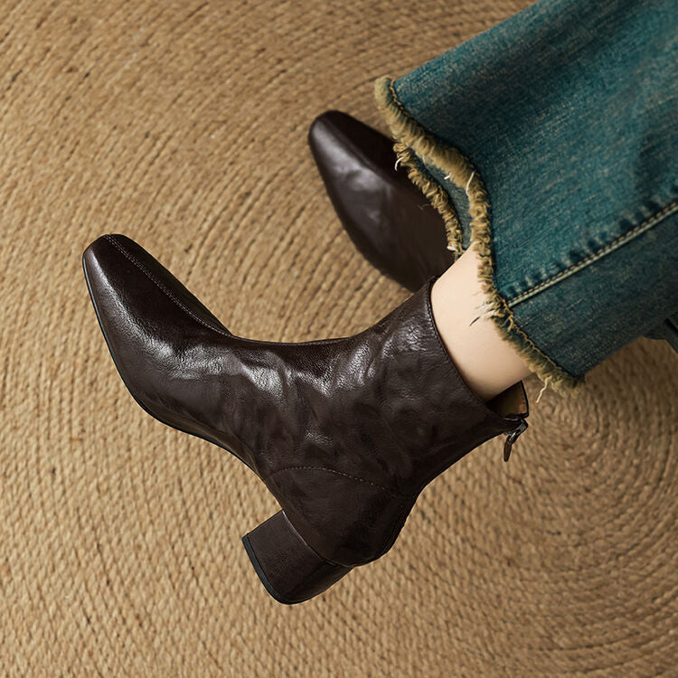 ELIZA & MAREN | MINIMAL HEEL ANKLE BOOTS FOR WOMEN