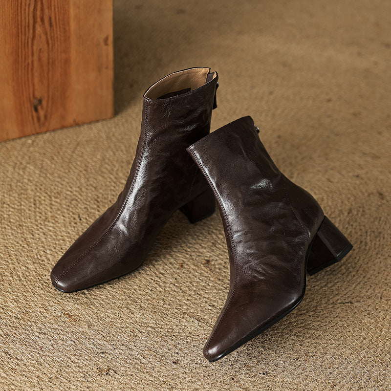 ELIZA & MAREN | MINIMAL HEEL ANKLE BOOTS FOR WOMEN