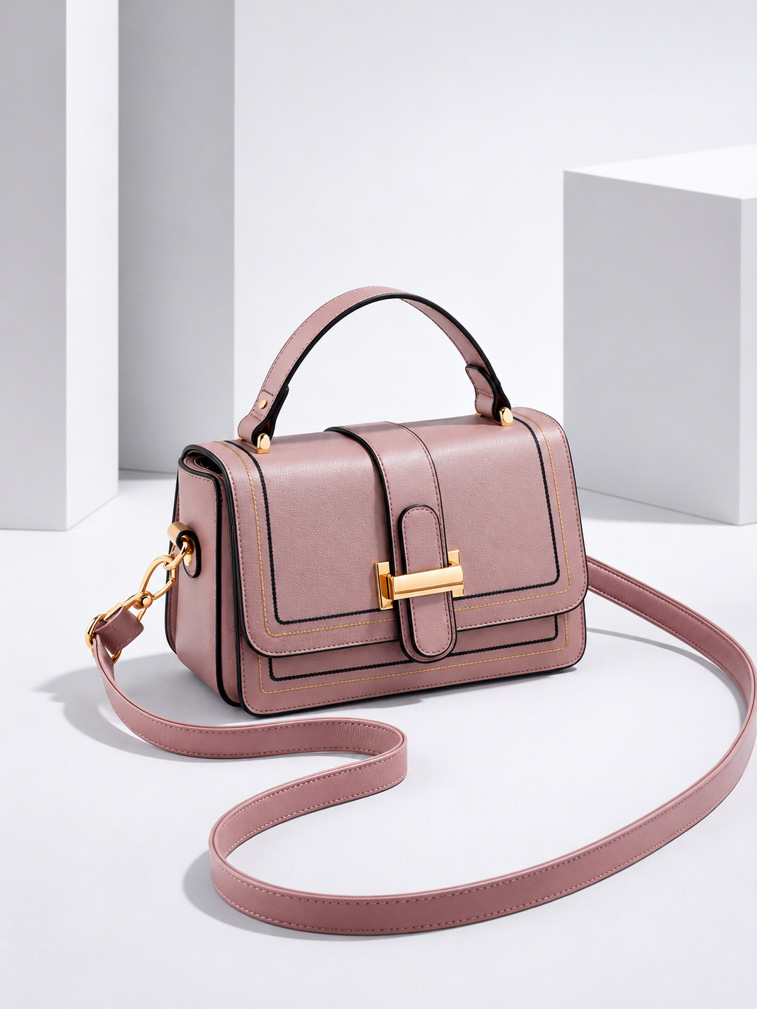 ELIZA & MAREN | COMPACT STRUCTURED SHOULDER BAG FOR WOMEN