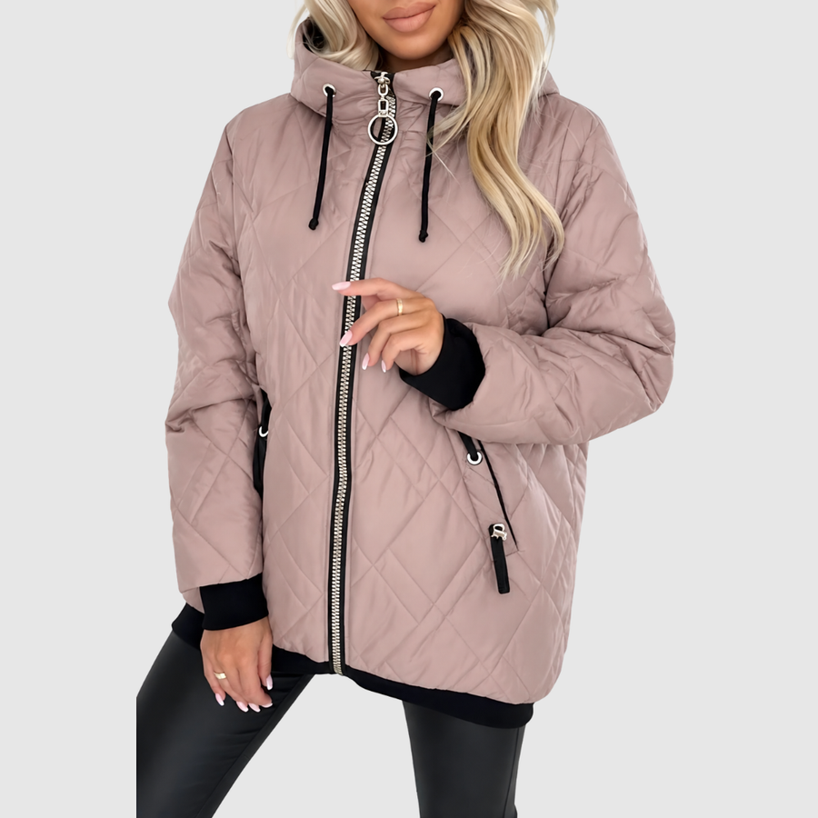 ELIZA & MAREN | HOODED PUFFER JACKET FOR WOMEN