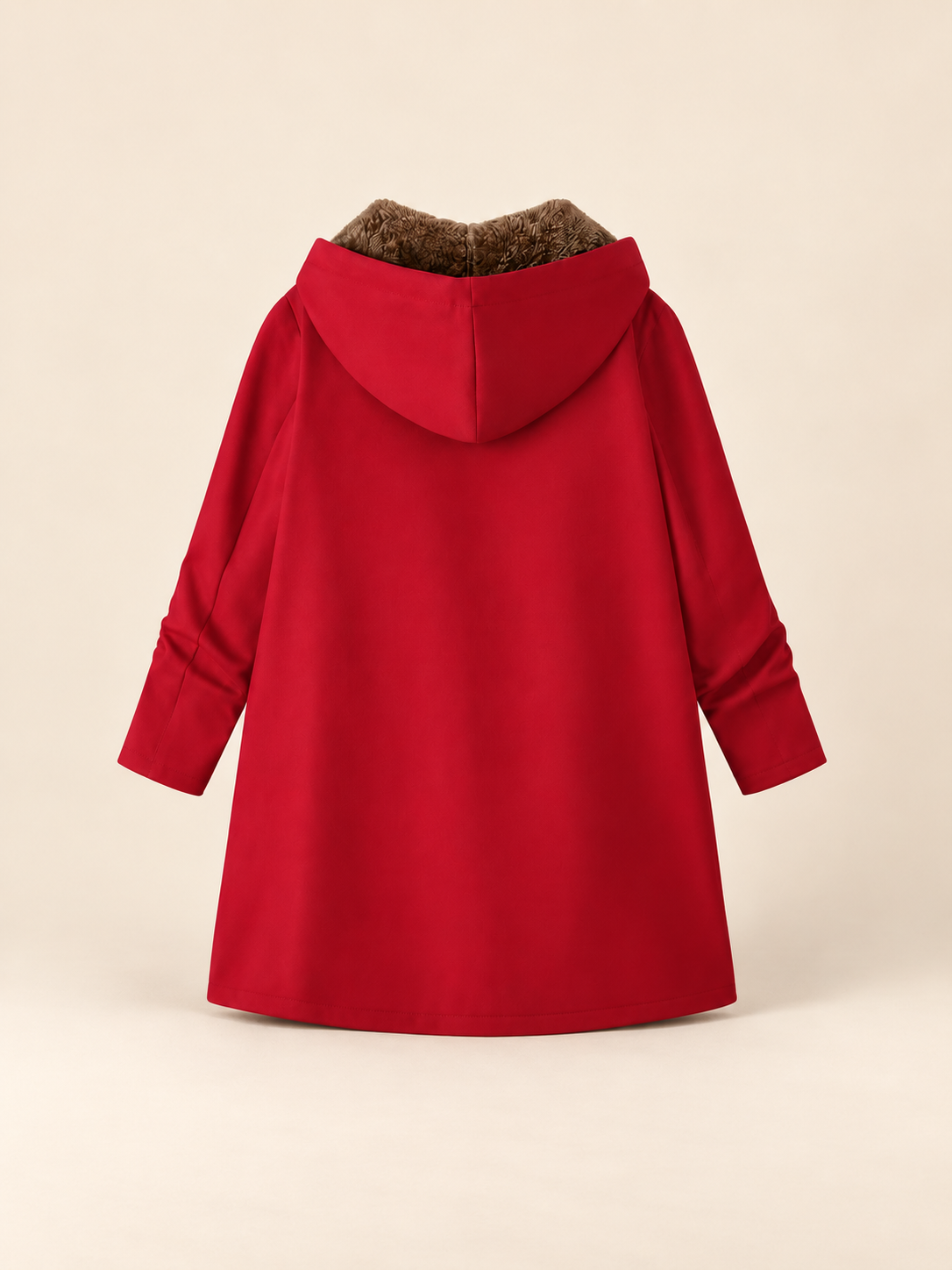 ELIZA & MAREN | SHERPA-LINED HOODED COAT FOR WOMEN