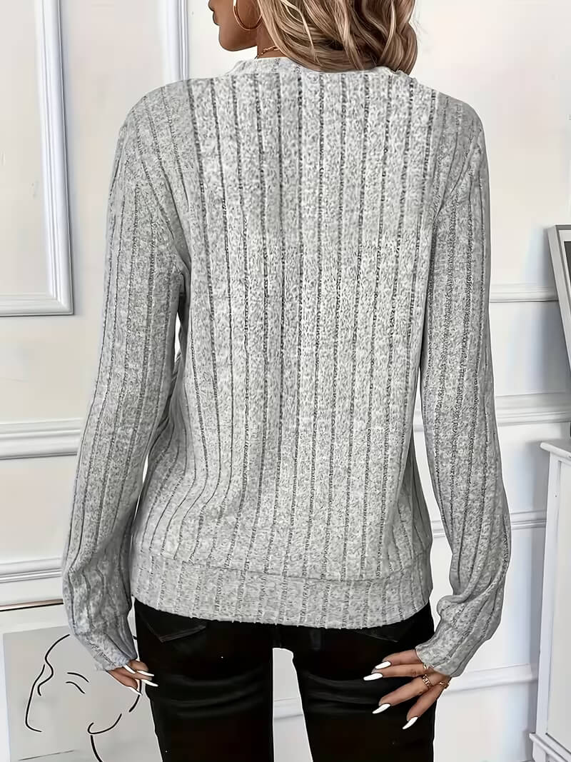 ELIZA & MAREN | RELAXED QUARTER ZIP SWEATER FOR WOMEN