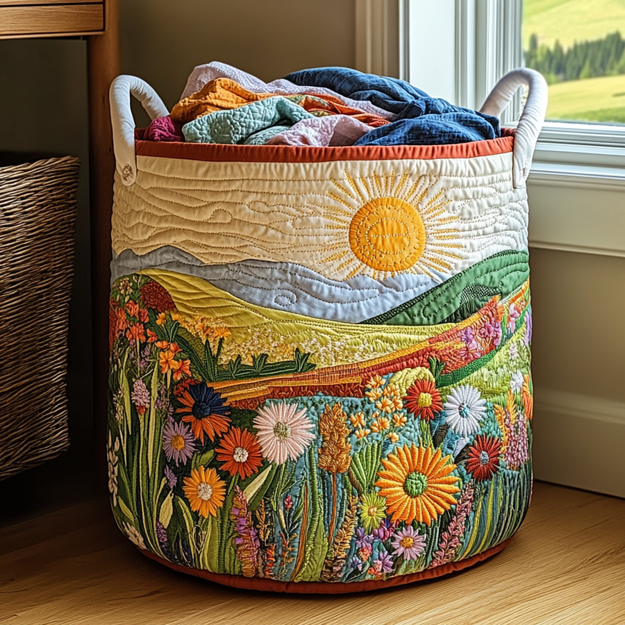 ELIZA & MAREN | PRAIRIE BLOOM STORAGE BASKET FOR WOMEN