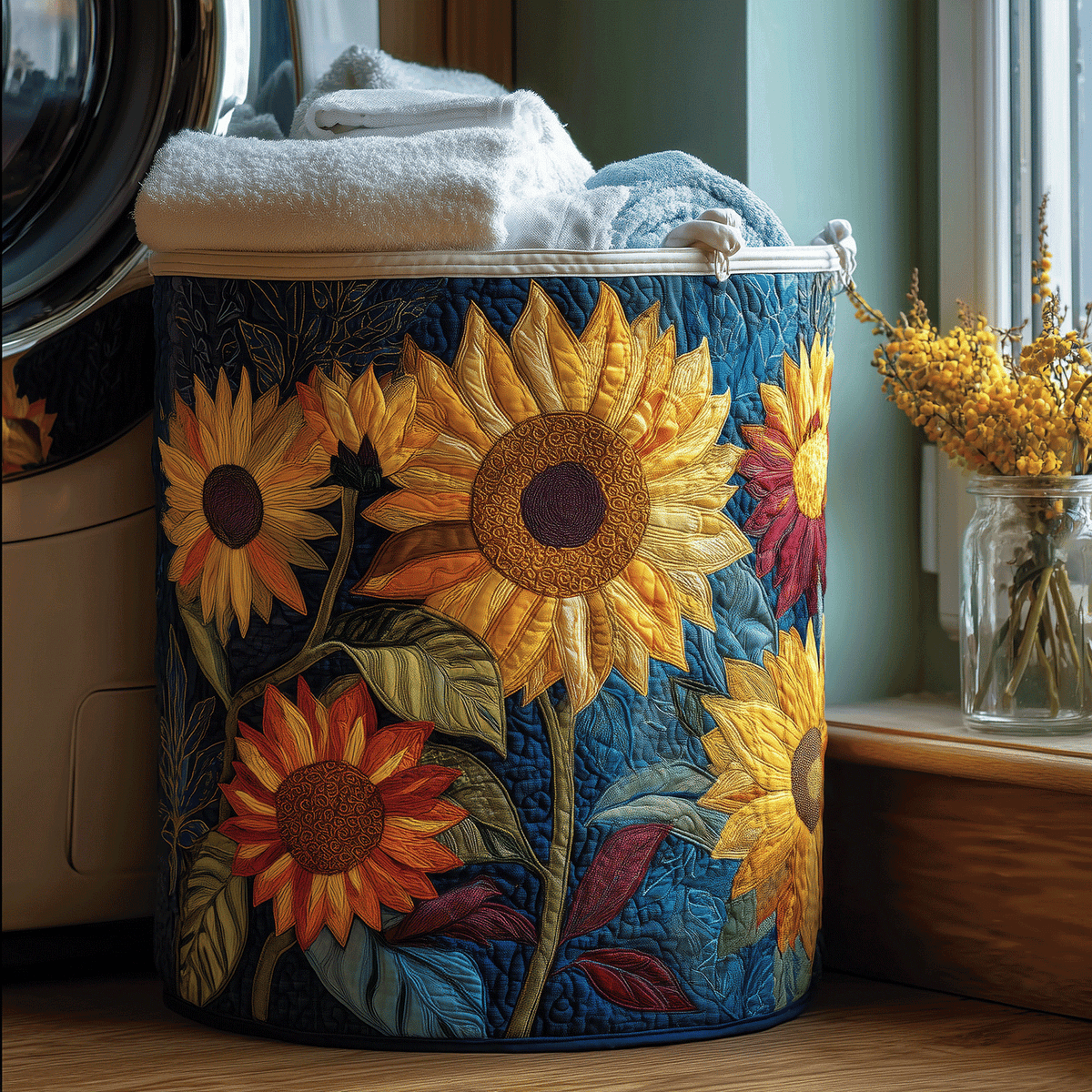 ELIZA & MAREN | SUNSHINE FLORAL STORAGE BASKET FOR WOMEN