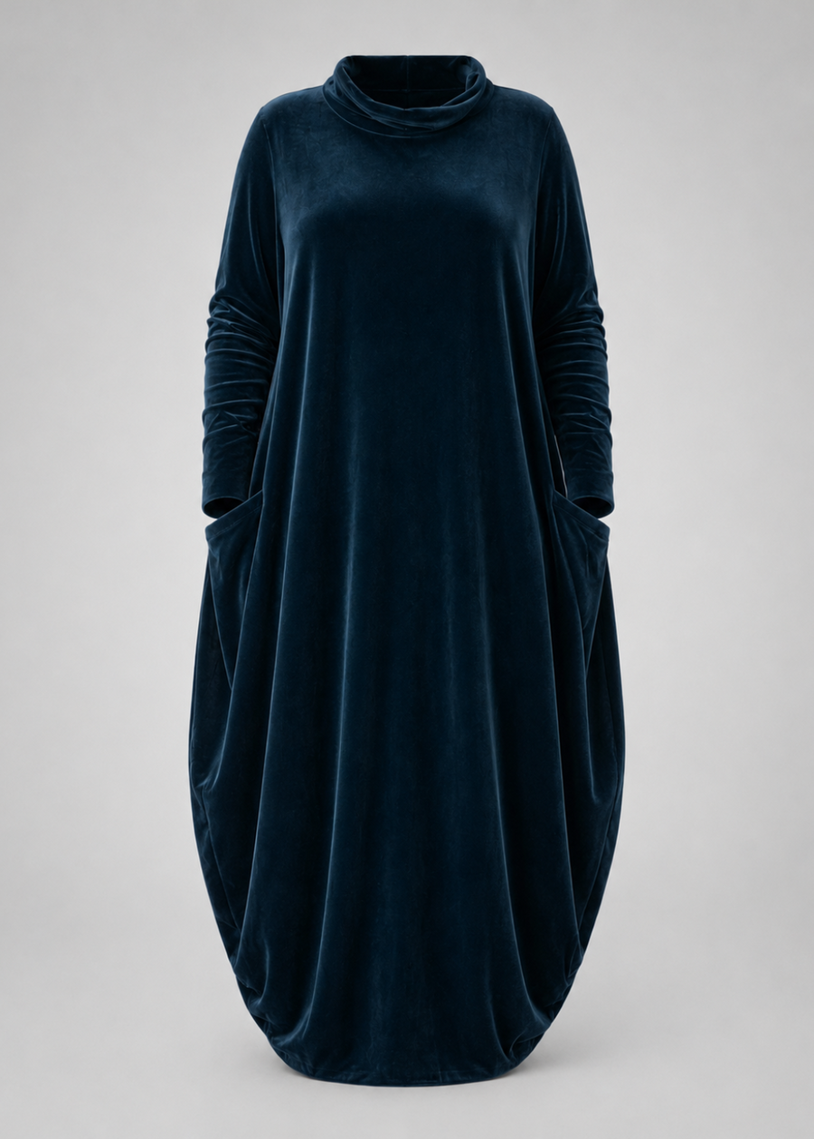 ELIZA & MAREN | VELVET COCOON MAXI DRESS FOR WOMEN