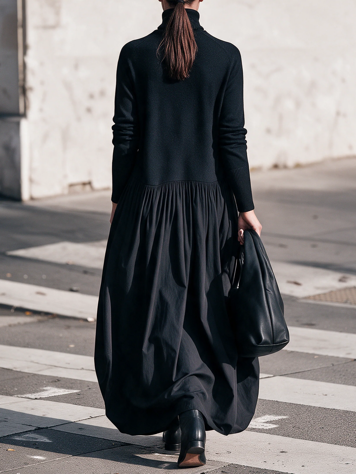 ELIZA & MAREN | HIGH COLLAR MAXI DRESS FOR WOMEN