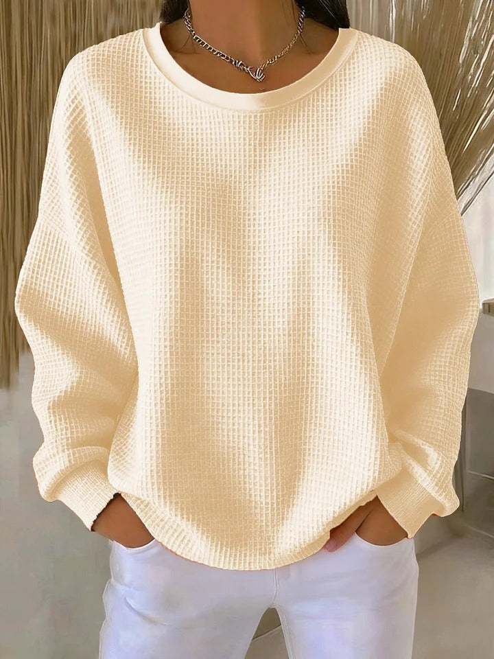 ELIZA & MAREN | CLASSIC TEXTURED KNIT SWEATER FOR WOMEN