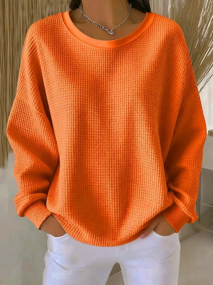 ELIZA & MAREN | CLASSIC TEXTURED KNIT SWEATER FOR WOMEN