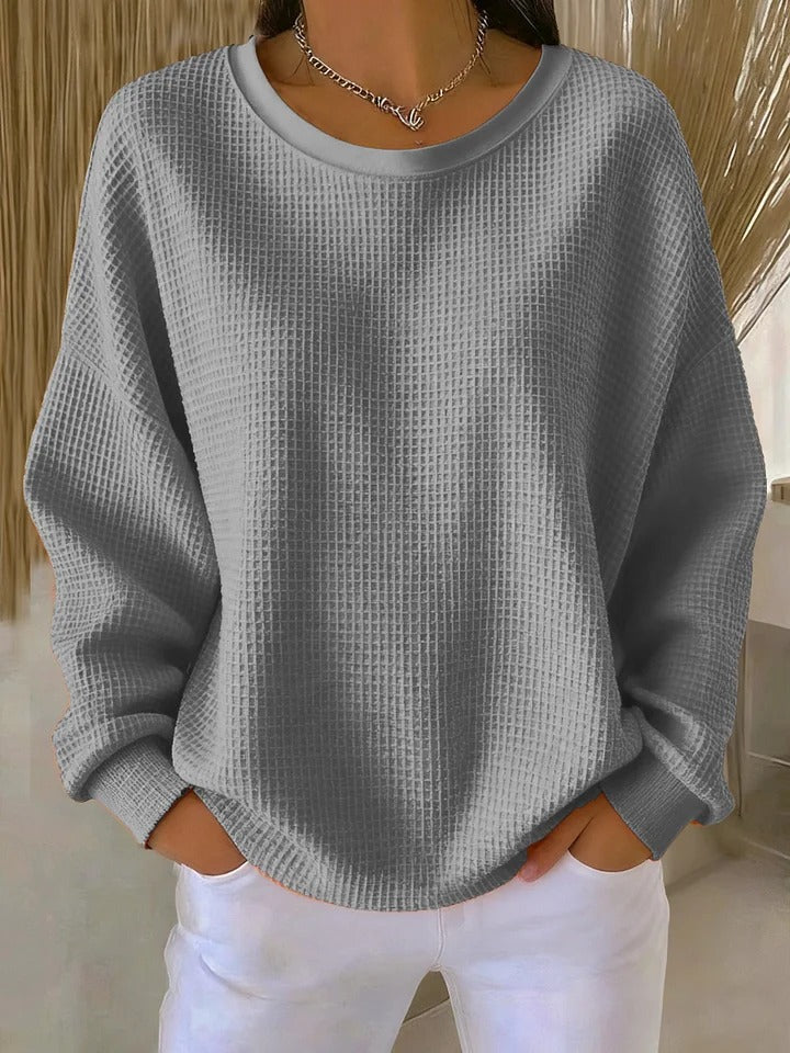 ELIZA & MAREN | CLASSIC TEXTURED KNIT SWEATER FOR WOMEN
