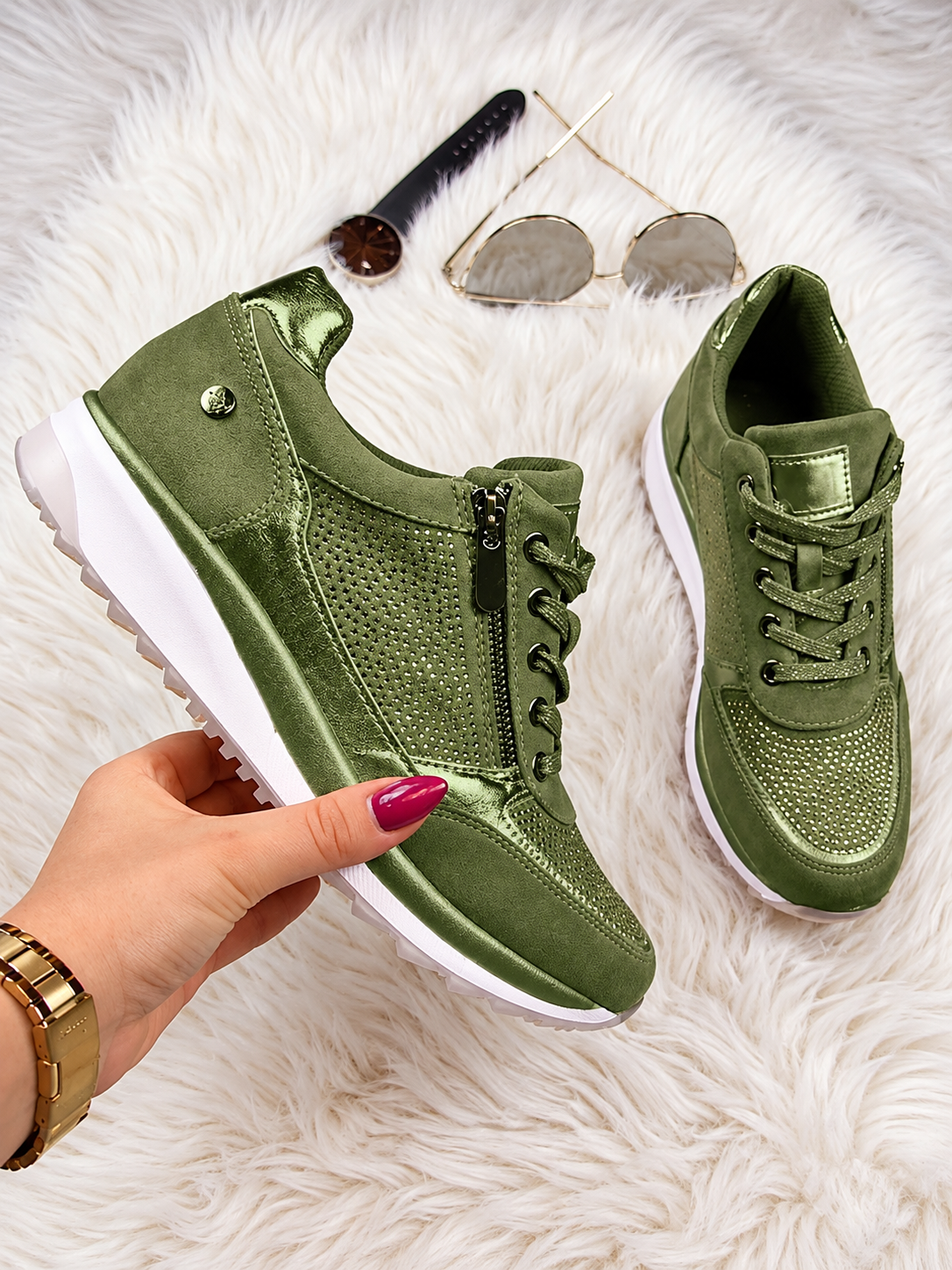 ELIZA & MAREN | ZIP CLOSURE SNEAKERS FOR WOMEN