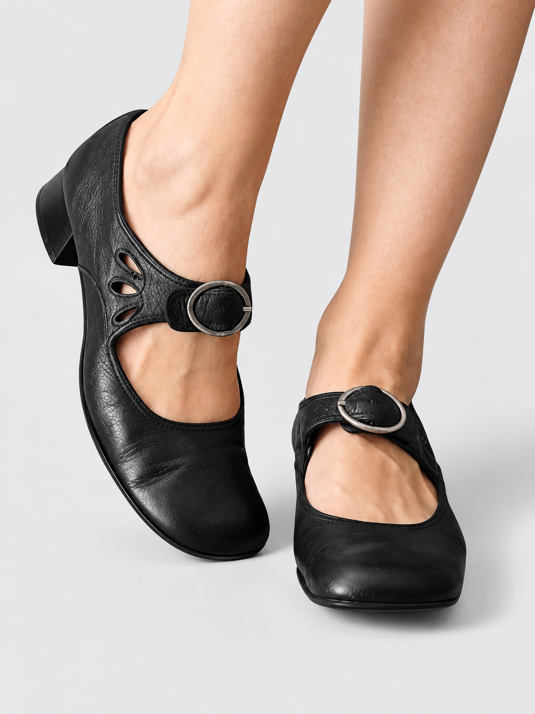 ELIZA & MAREN | CUTOUT STRAP MARY JANES FOR WOMEN