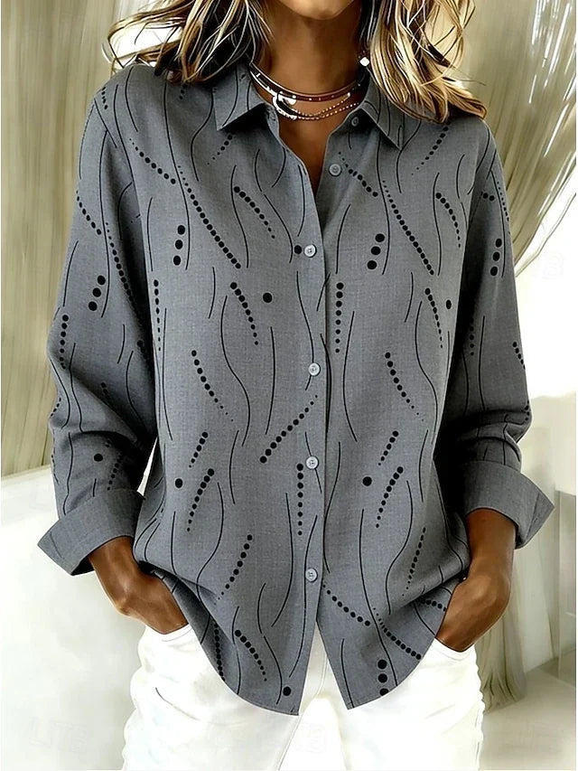 ELIZA & MAREN | DOTTED LINE BLOUSE FOR WOMEN