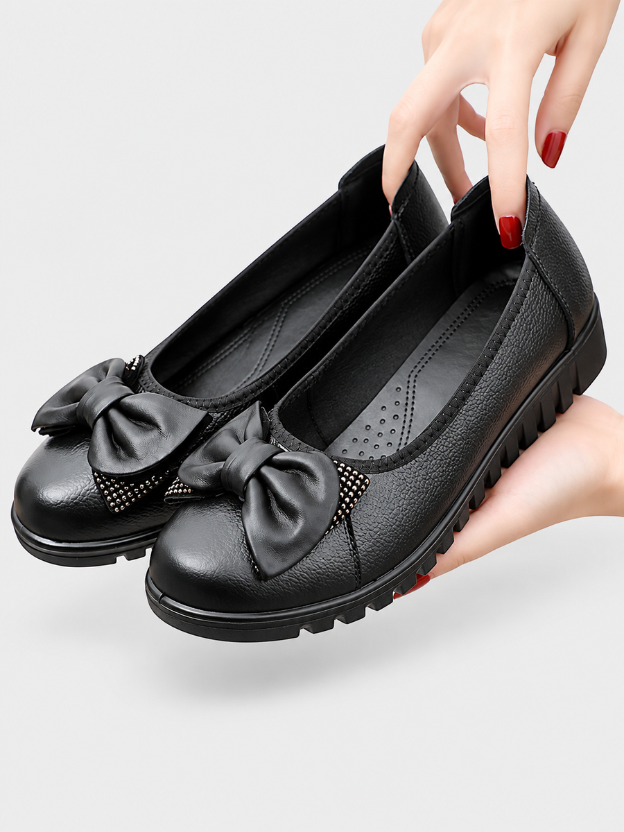 ELIZA & MAREN | BOW SLIP-ON SHOES FOR WOMEN