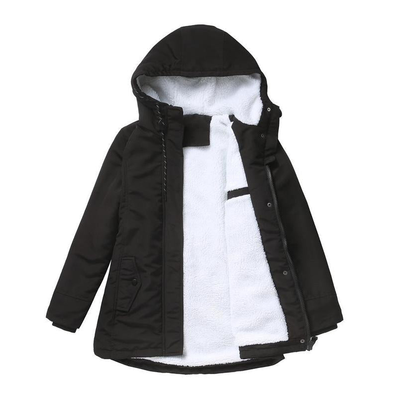 ELIZA & MAREN | FLEECE LINED HOODED PARKA FOR WOMEN
