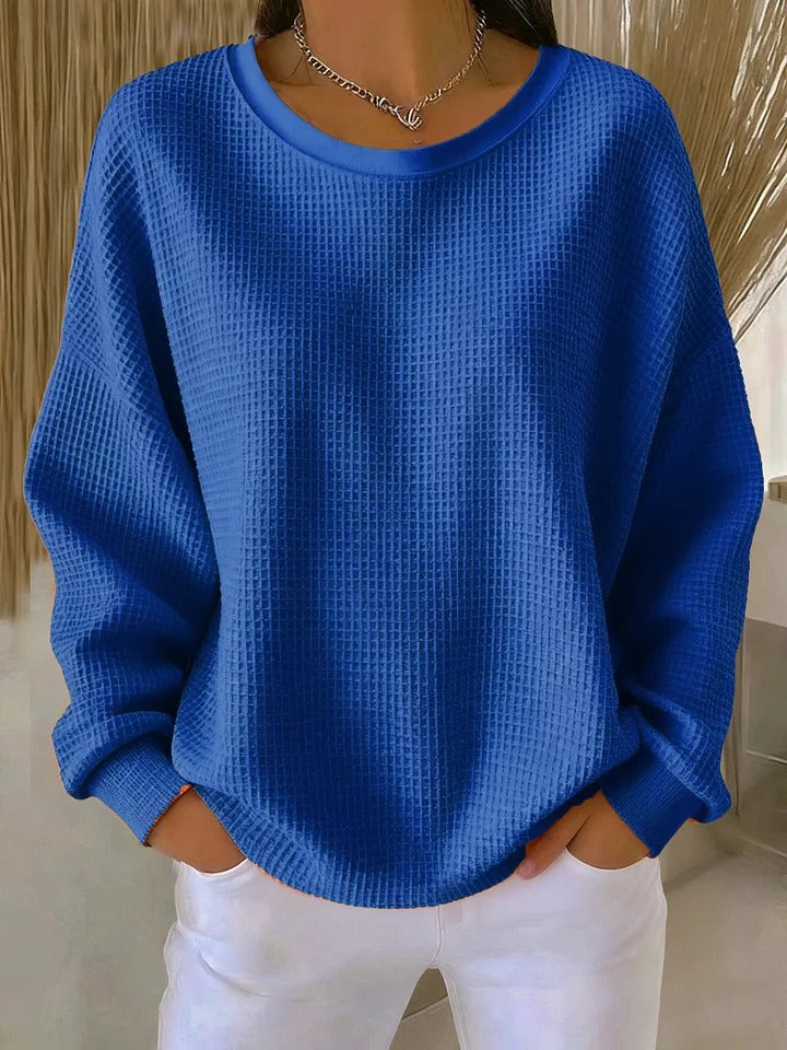 ELIZA & MAREN | CLASSIC TEXTURED KNIT SWEATER FOR WOMEN