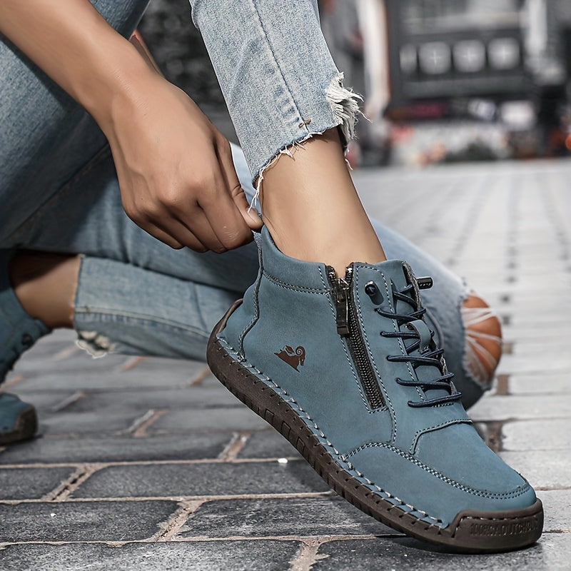 ELIZA & MAREN | SIDE ZIP WALKING SHOES FOR WOMEN