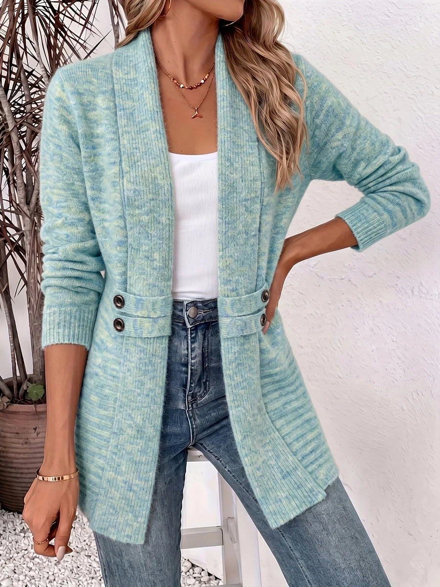 ELIZA & MAREN | LIGHT BLUE WAIST CARDIGAN FOR WOMEN