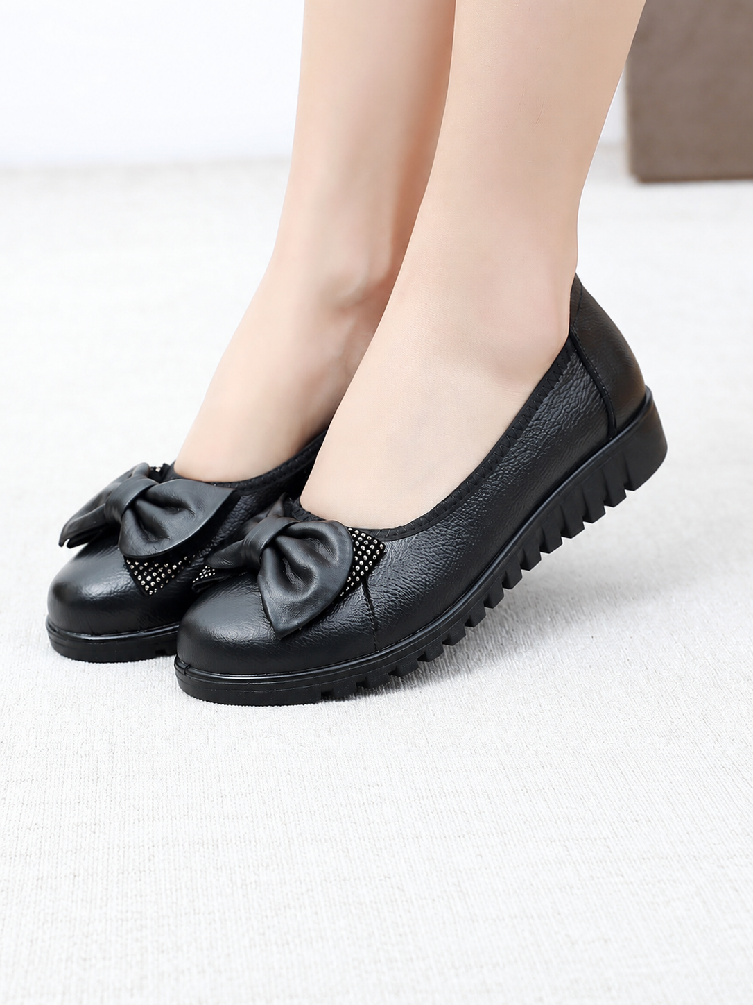 ELIZA & MAREN | BOW SLIP-ON SHOES FOR WOMEN