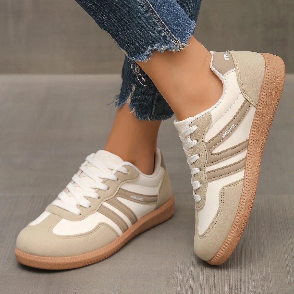 ELIZA & MAREN | CUSHIONED WIDE TOE SNEAKERS FOR WOMEN