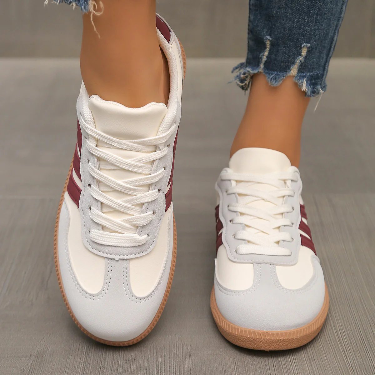 ELIZA & MAREN | CUSHIONED WIDE TOE SNEAKERS FOR WOMEN