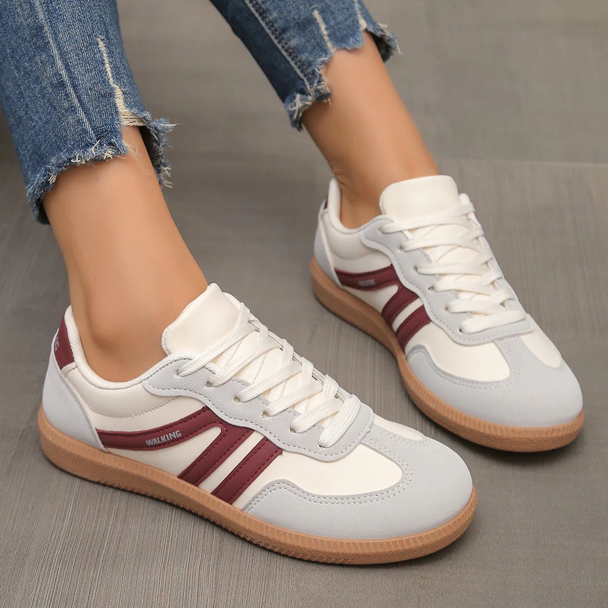 ELIZA & MAREN | CUSHIONED WIDE TOE SNEAKERS FOR WOMEN