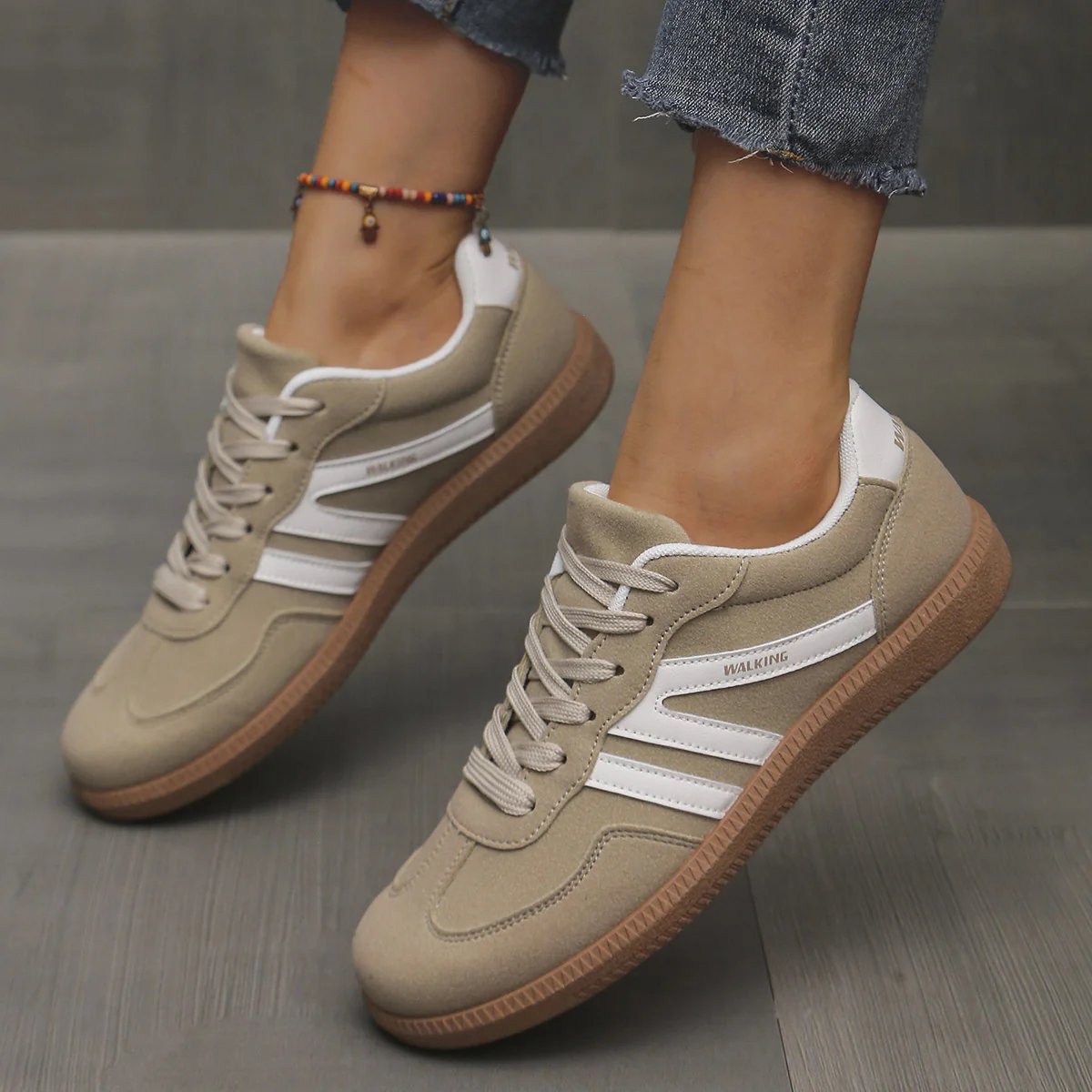 ELIZA & MAREN | CUSHIONED WIDE TOE SNEAKERS FOR WOMEN