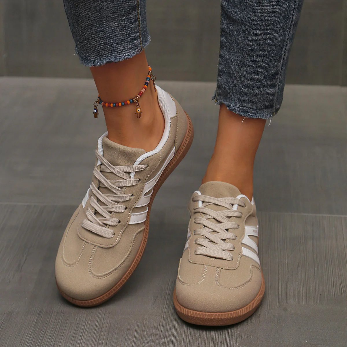 ELIZA & MAREN | CUSHIONED WIDE TOE SNEAKERS FOR WOMEN