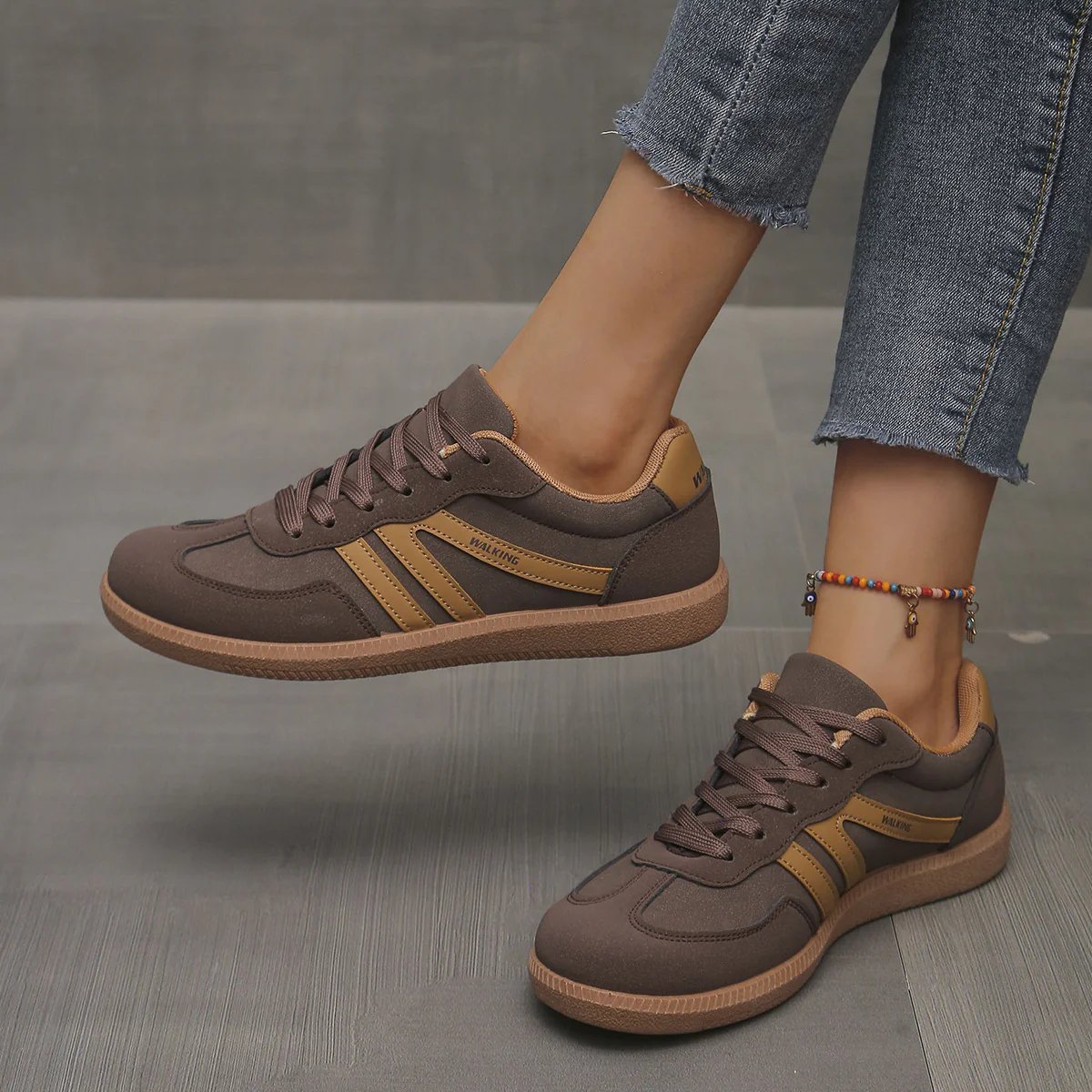 ELIZA & MAREN | CUSHIONED WIDE TOE SNEAKERS FOR WOMEN