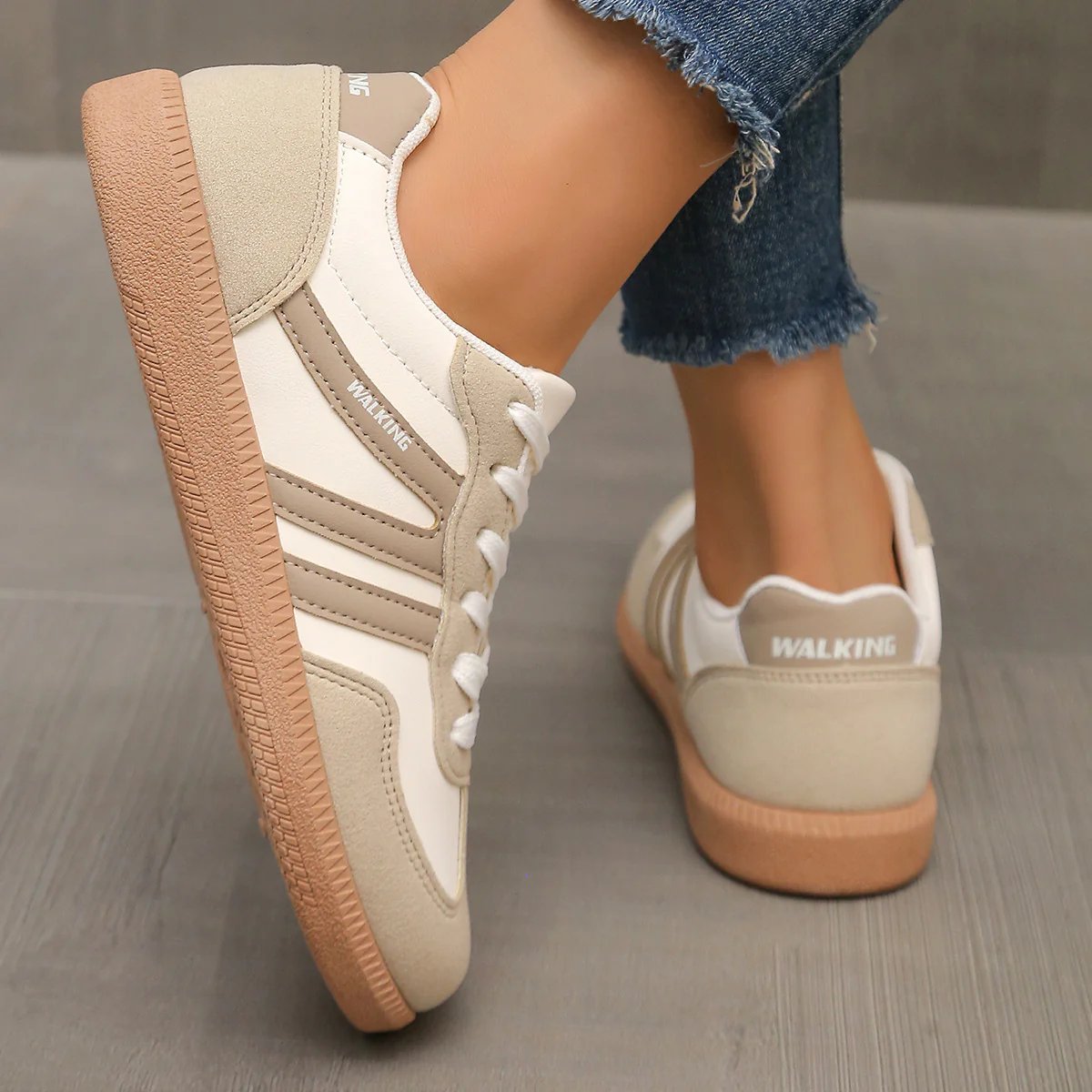 ELIZA & MAREN | CUSHIONED WIDE TOE SNEAKERS FOR WOMEN