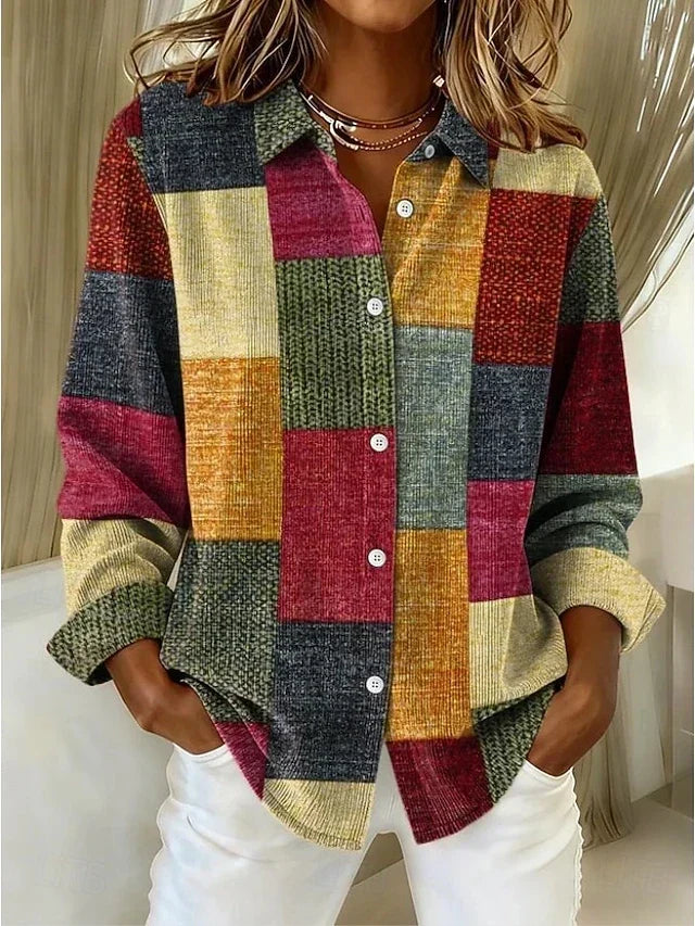 ELIZA & MAREN | VINTAGE PATCHWORK BLOUSE FOR WOMEN