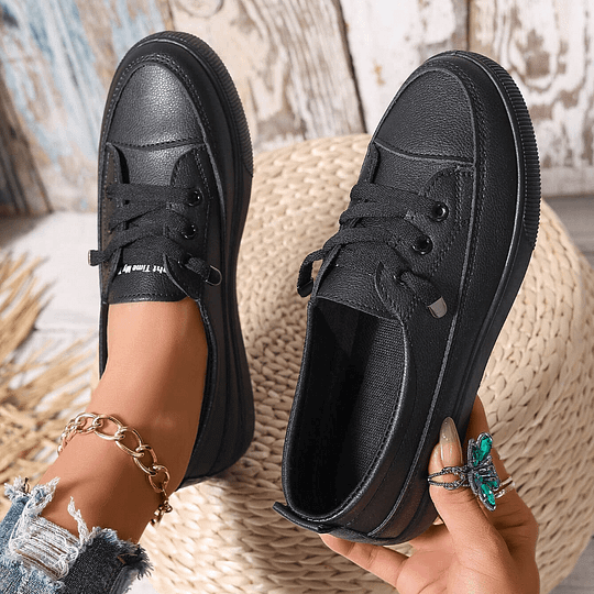 ELIZA & MAREN | LOW-CUT LACE-UP SNEAKERS FOR WOMEN