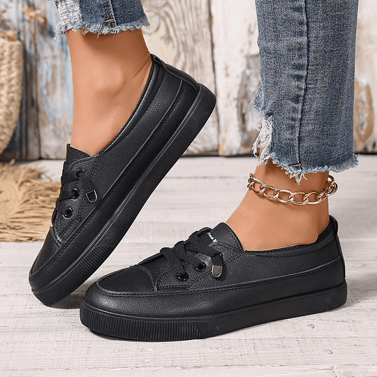ELIZA & MAREN | LOW-CUT LACE-UP SNEAKERS FOR WOMEN