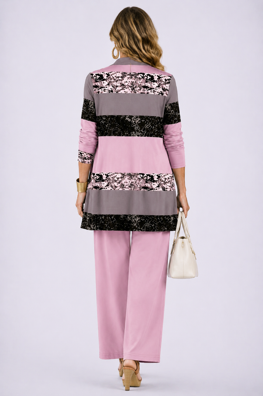 ELIZA & MAREN | PATRICIA PINK THREE-PIECE SET FOR WOMEN