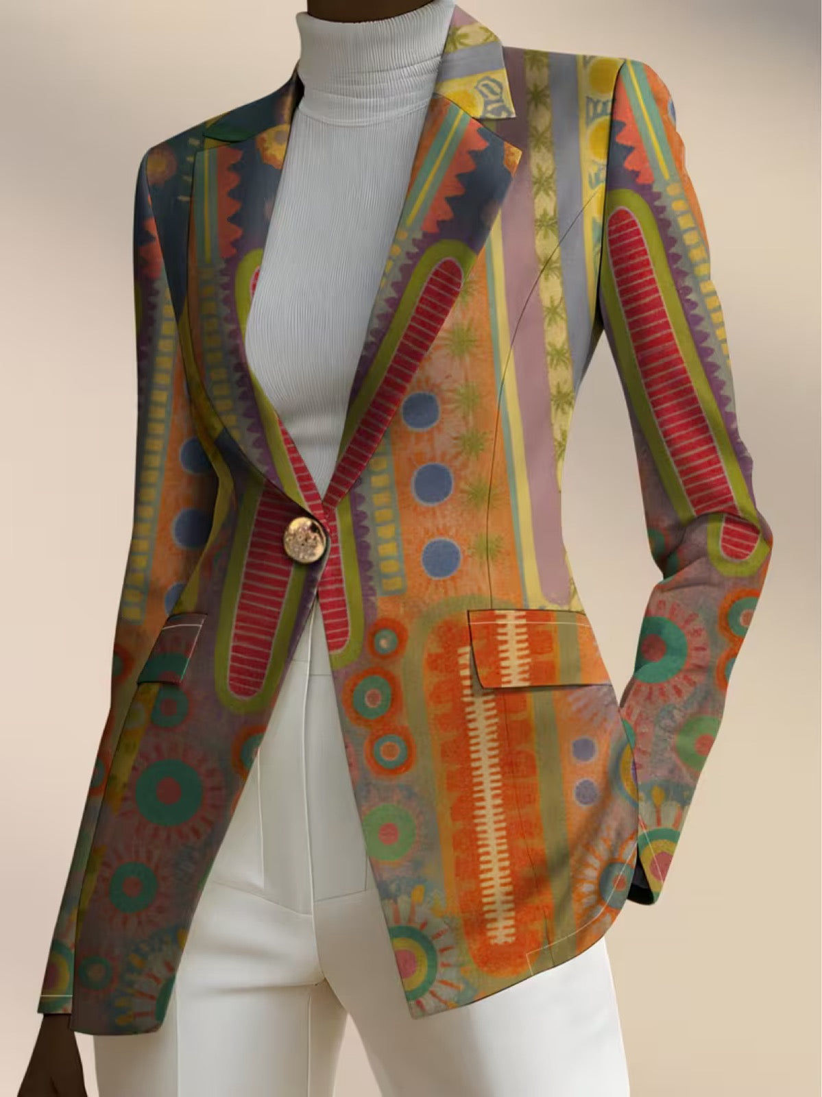ELIZA & MAREN | BOHEMIAN MEDALLION BLAZER FOR WOMEN