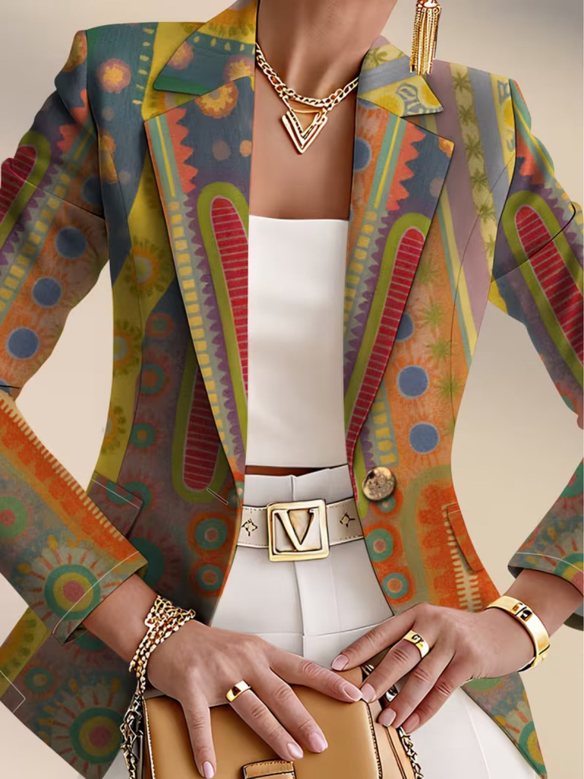 ELIZA & MAREN | BOHEMIAN MEDALLION BLAZER FOR WOMEN