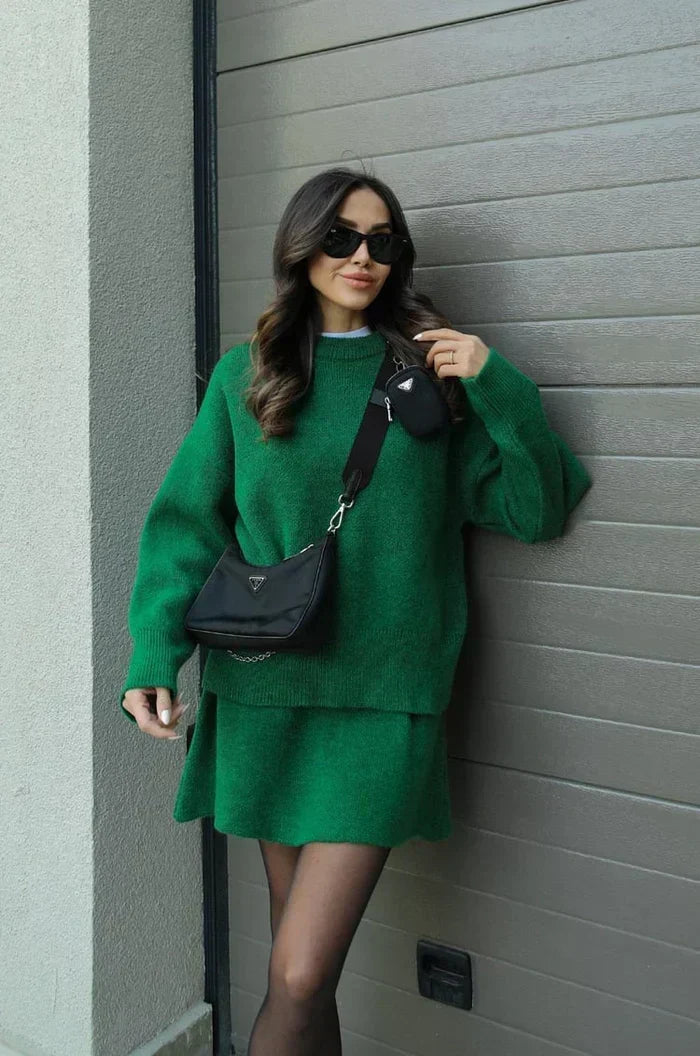 ELIZA & MAREN | KNIT SKIRT SET FOR WOMEN