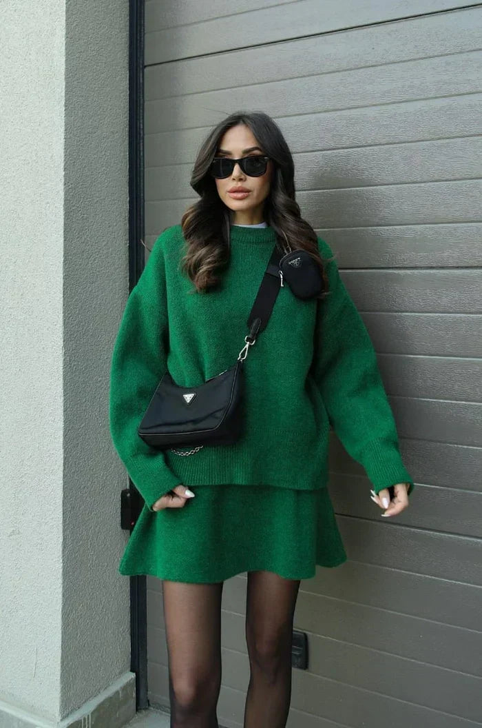 ELIZA & MAREN | KNIT SKIRT SET FOR WOMEN