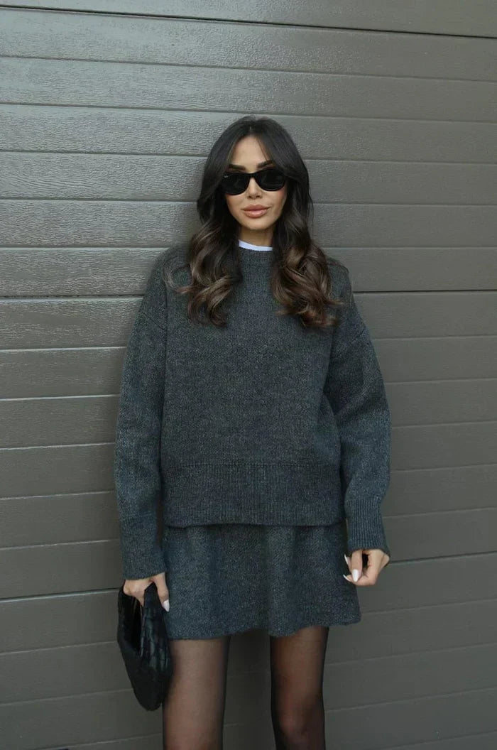 ELIZA & MAREN | KNIT SKIRT SET FOR WOMEN