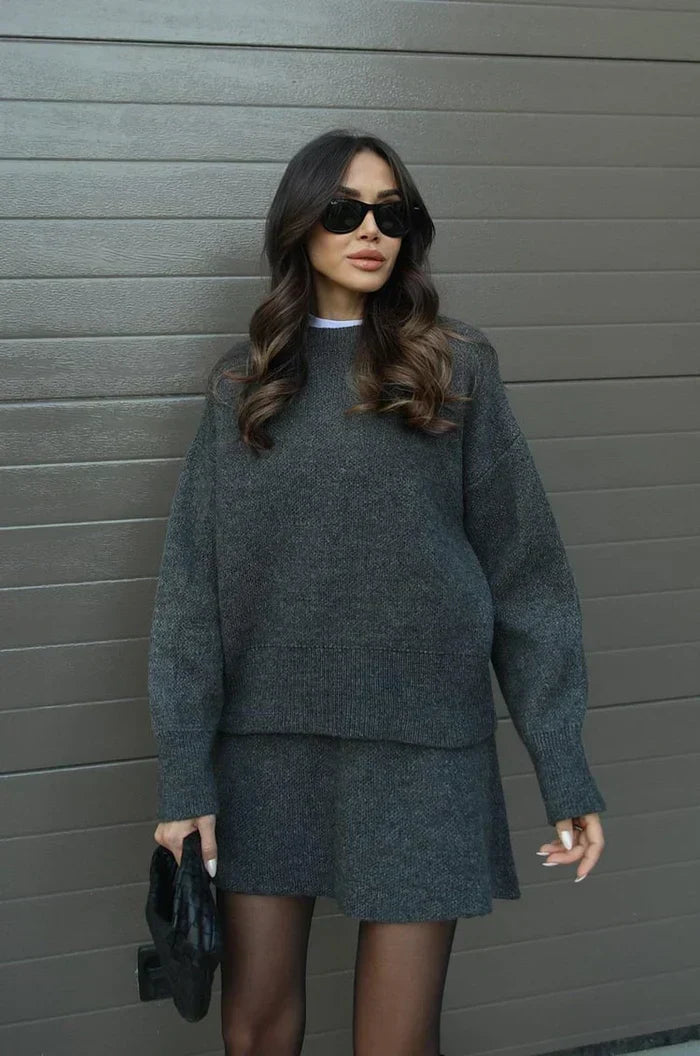 ELIZA & MAREN | KNIT SKIRT SET FOR WOMEN