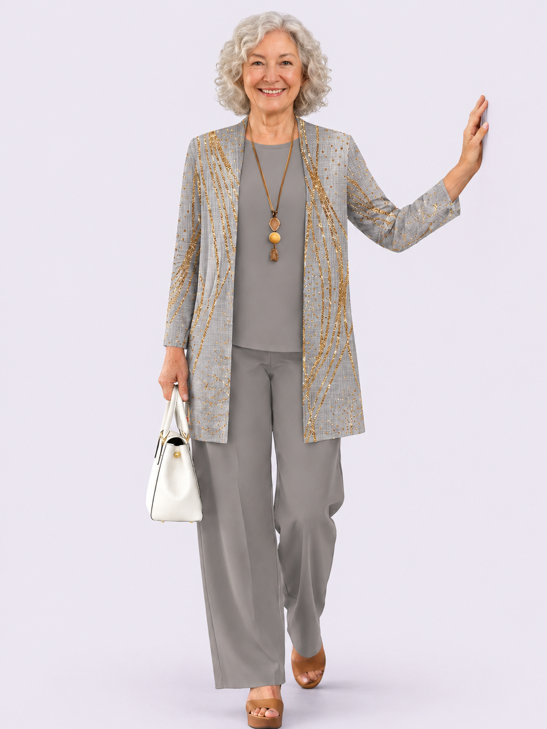 ELIZA & MAREN | ALISON MARBLE THREE-PIECE SET FOR WOMEN