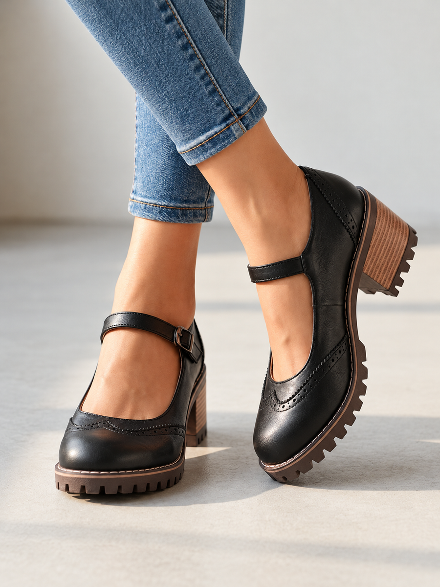 ELIZA & MAREN | BLOCK HEEL MARY JANES FOR WOMEN