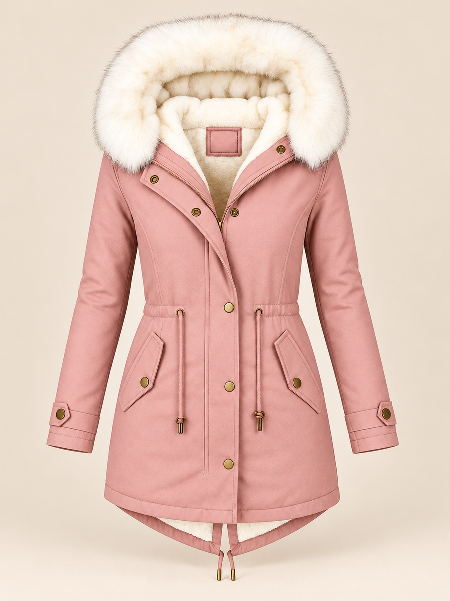 ELIZA & MAREN | LONG DRAWSTRING WINTER PARKA FOR WOMEN