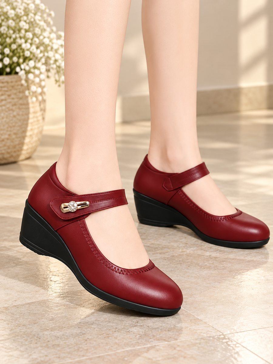 ELIZA & MAREN | CUSHIONED WEDGE PUMPS FOR WOMEN